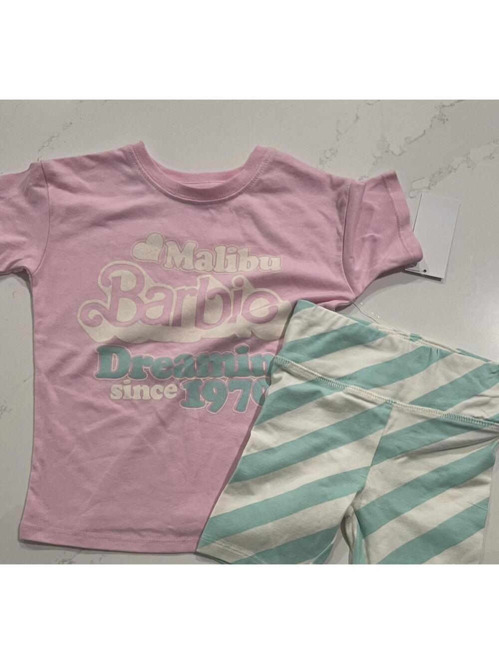 Malibu Barbie, Girls, 2 piece Short Set, Size 2T